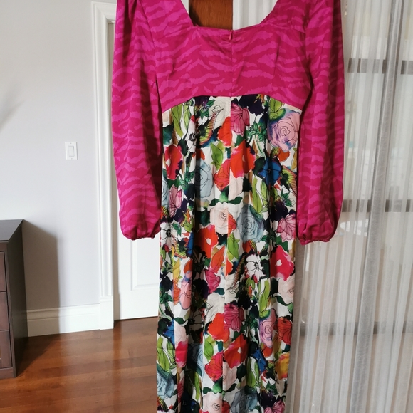 Glamorous brend pink floral dress new, size 6 - Picture 4 of 6